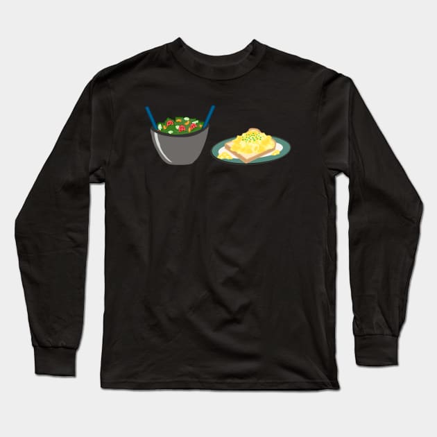 Frasier Toss Salad and Scrambled Eggs Long Sleeve T-Shirt by PickleDesigns